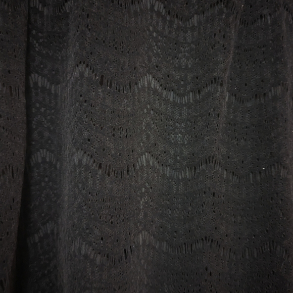LOFT Sleeveless Velvet Lace Overlay Blouse, Size M - Picture 2 of 2